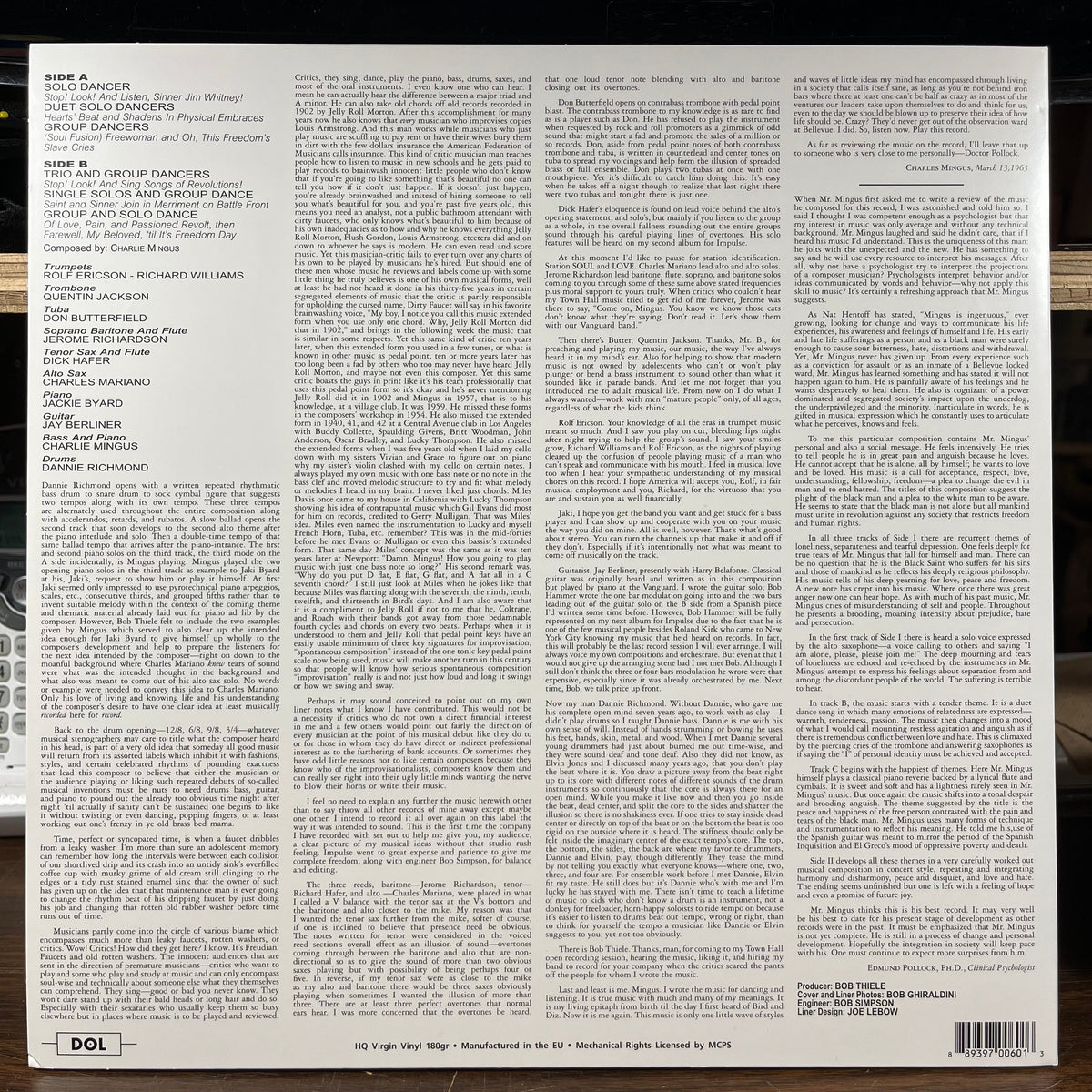 Charles Mingus - The Black Saint And The Sinner Lady (VINYL) | Near Mint (NM) Near Mint (NM)-Music History