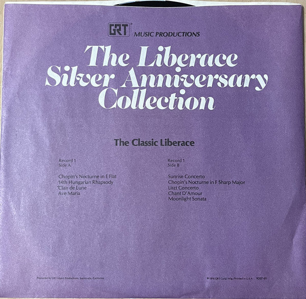Liberace - The Liberace Silver Anniversary Collection (5x VINYL BOXSET GRT ‎– 9D07) | USED Near Mint (NM or M-) Excellent (EX)-Music History