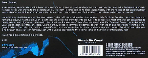 DJ Maestro - Little Girl Blue (Remixed) (2xVINYL) | Near Mint (NM) Near Mint (NM)-Music History