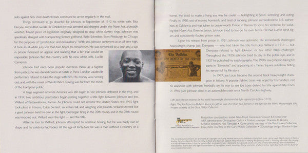 Unforgivable Blackness - The Rise And Fall Of Jack Johnson (CD) | Near Mint (NM or M-)-Music History