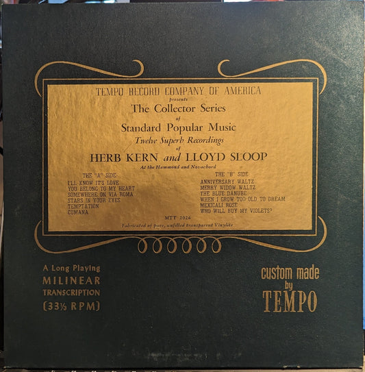Herb Kern - The Collector Series Of Standard Popular Music *RED* | Very Good (VG) Excellent (EX)-Music History