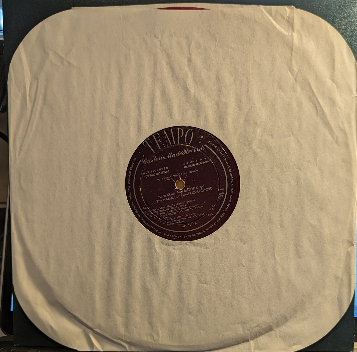 Herb Kern - The Collector Series Of Standard Popular Music *RED* | Very Good (VG) Excellent (EX)-Music History