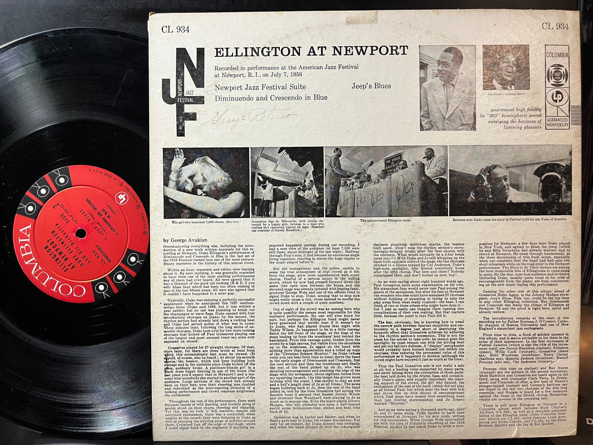 Duke Ellington And His Orchestra - Ellington At Newport (VINYL LP) | Very Good Plus (VG+) Very Good (VG)-Music History
