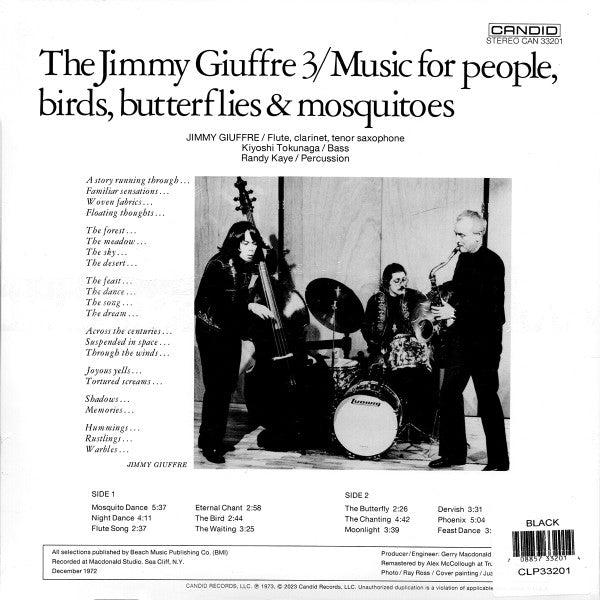 The Jimmy Giuffre Trio - Music For People, Birds, Butterflies & Mosquitoes | Mint (M) Mint (M)-Music History