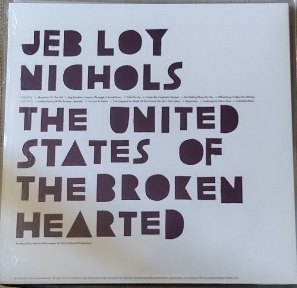 United States Of The Broken Hearted | Mint (M) Mint (M)-Music History