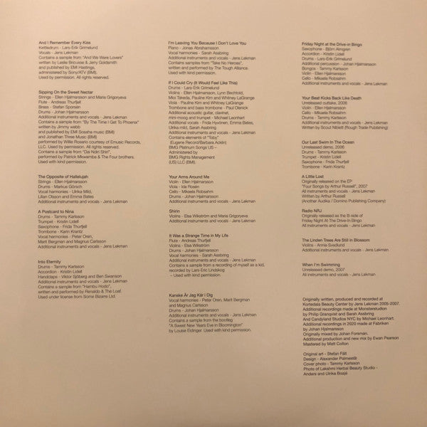 Jens Lekman - The Linden Trees Are Still In Blossom | Mint (M) Mint (M)-Music History