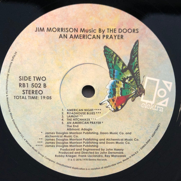 Jim Morrison, The Doors - An American Prayer - Music By The Doors | Mint (M) Mint (M)-Music History