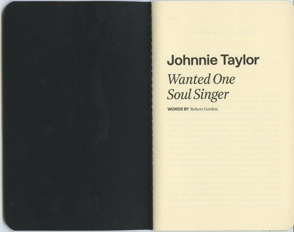 Johnnie Taylor - Wanted One Soul Singer | Mint (M) Mint (M)-Music History