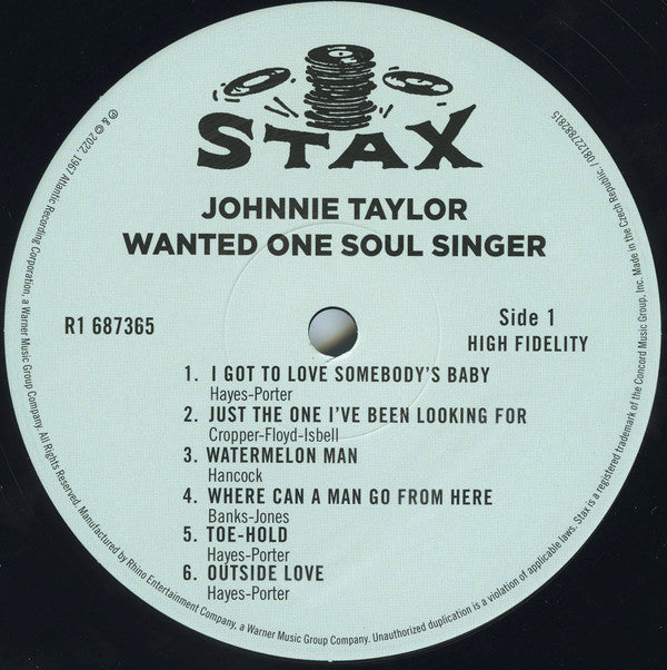 Johnnie Taylor - Wanted One Soul Singer | Mint (M) Mint (M)-Music History