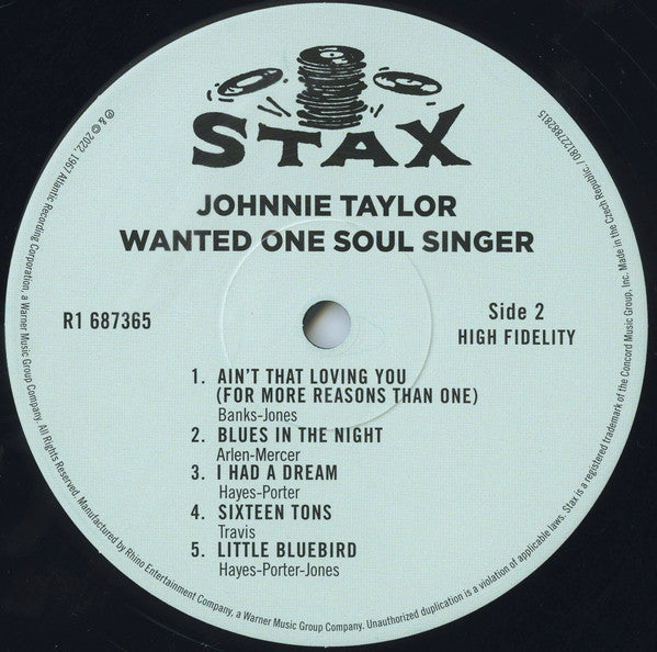 Johnnie Taylor - Wanted One Soul Singer | Mint (M) Mint (M)-Music History