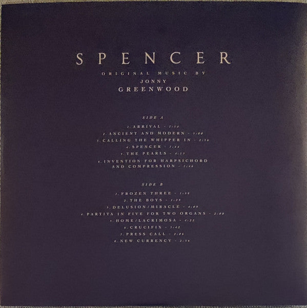 Jonny Greenwood - Spencer (Original Motion Picture Soundtrack) | Mint (M) Mint (M)-Music History