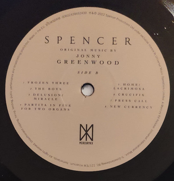 Jonny Greenwood - Spencer (Original Motion Picture Soundtrack) | Mint (M) Mint (M)-Music History
