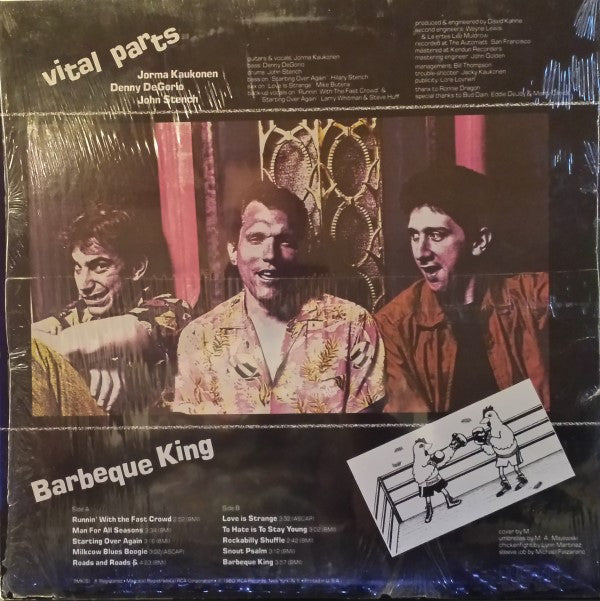 Jorma Kaukonen & Vital Parts - Barbeque King | Near Mint (NM) Near Mint (NM)-Music History