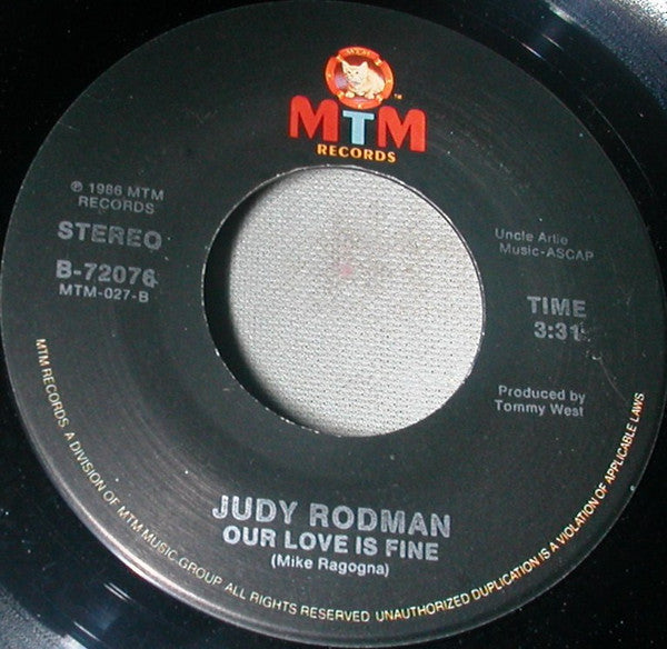 Judy Rodman - Our Love Is Fine | Near Mint (NM) Near Mint (NM)-Music History