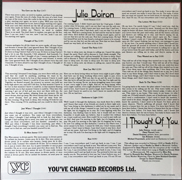 Julie Doiron - I Thought Of You | Mint (M) Mint (M)-Music History