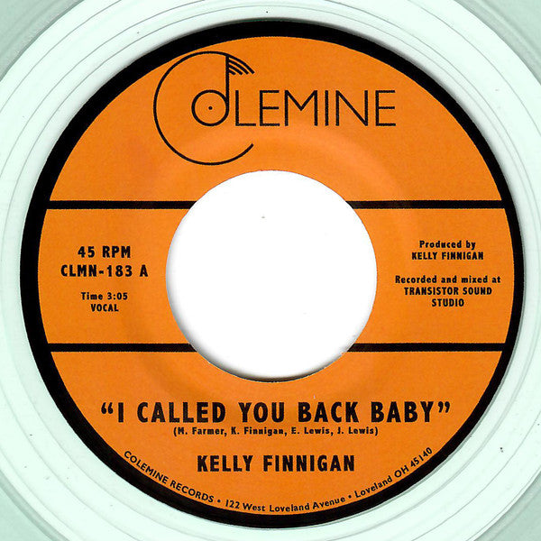 Kelly Finnigan (7" VINYL) - I Called You Back Baby | Mint (M) Generic-Music History