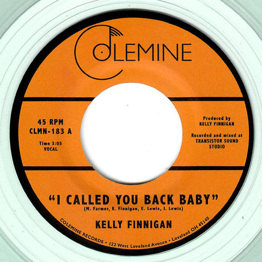 Kelly Finnigan (7" VINYL) - I Called You Back Baby | Mint (M) Generic-Music History