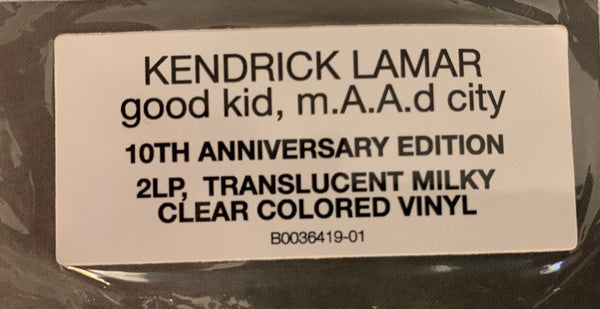 Kendrick Lamar - good kid, m.A.A.d City: 10th Anniversary (MILKY CLEAR VINYL) | Mint (M) Mint (M)-Music History