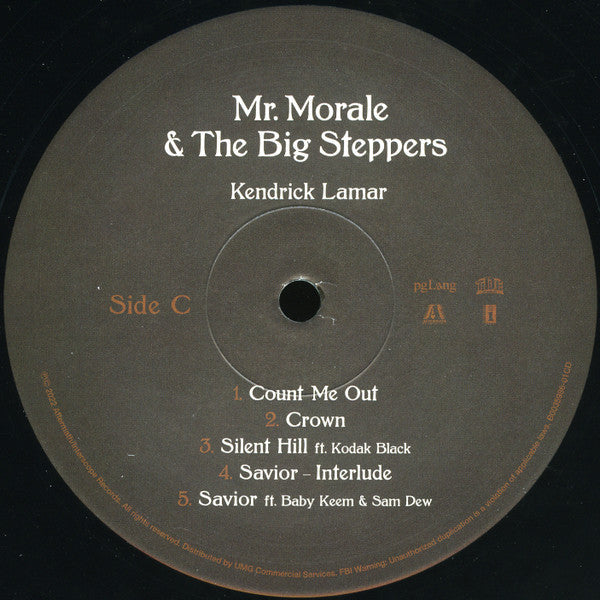 Kendrick Lamar Mr. Morale & The Big Steppers pgLang, Top Dawg Entertainment, Aftermath Entertainment, Interscope Records 2xLP, Album, 180 Mint (M) Mint (M)-Music History