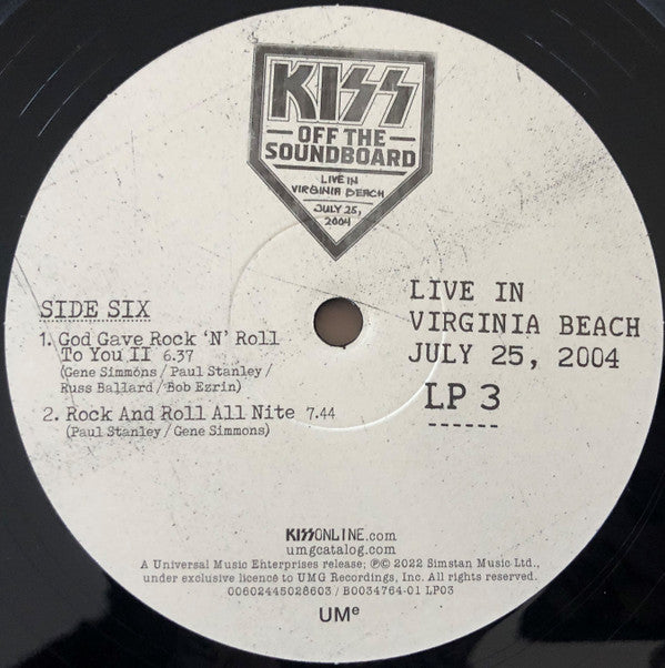 Kiss - Off The Soundboard Live In Virginia Beach July 25, 2004 | Mint (M) Mint (M)-Music History