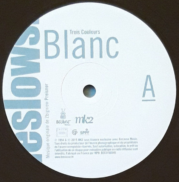Krzysztof Kieślowski, Zbigniew Preisner - Trois Couleurs Blanc (Bande Originale Du Film) | Mint (M) Mint (M)-Music History