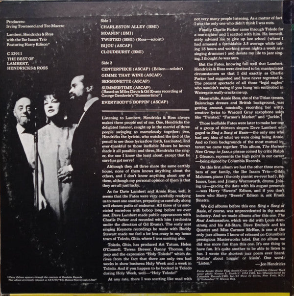 Lambert, Hendricks & Ross - The Best Of Lambert, Hendricks & Ross | Near Mint (NM) Very Good Plus (VG+)-Music History