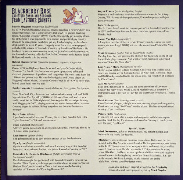 Blackberry Rose And Other Songs & Sorrows From Lavender Country | Mint (M) Mint (M)-Music History