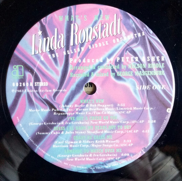 Linda Ronstadt & Nelson Riddle And His Orchestra - What's New | Near Mint (NM) Near Mint (NM)-Music History