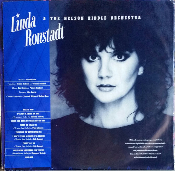 Linda Ronstadt & Nelson Riddle And His Orchestra - What's New | Near Mint (NM) Near Mint (NM)-Music History