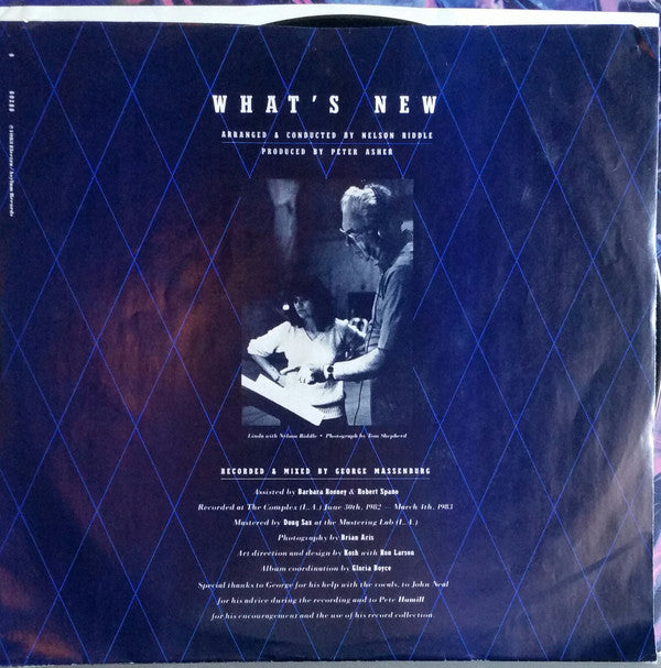 Linda Ronstadt & Nelson Riddle And His Orchestra - What's New | Near Mint (NM) Near Mint (NM)-Music History