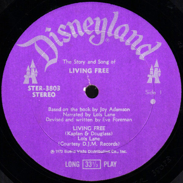 Lois Lane (3) - The Story And Songs Of Living Free Born Free | Near Mint (NM) Very Good (VG)-Music History