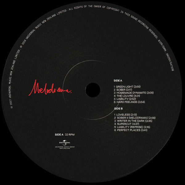 Lorde - Melodrama | Mint (M) Mint (M)-Music History