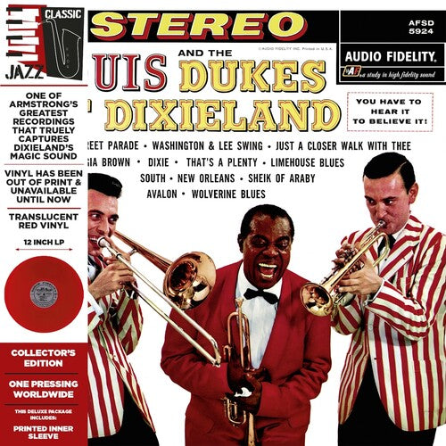 Louis Armstrong - Louis Armstrong and the Dukes of Dixieland (Colored Vinyl, Deluxe Edition, Limited Edition, Red, Remastered) | Mint (M) Mint (M)-Music History