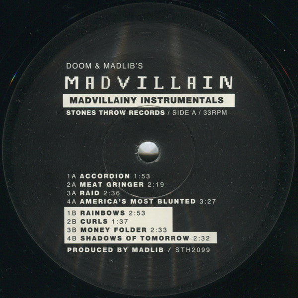Madvillain (MF DOOM + Madlib) - Madvillainy Instrumentals | Mint (M) Mint (M)-Music History
