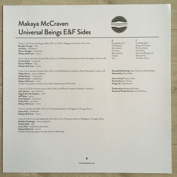 Makaya McCraven - Universal Beings E&F Sides | Mint (M) Mint (M)-Music History