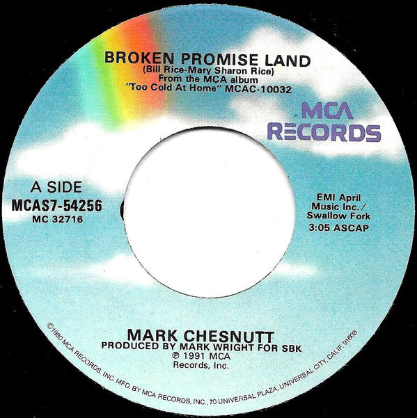 Mark Chesnutt - Broken Promise Land / Friends In Low Places | Near Mint (NM) Near Mint (NM)-Music History