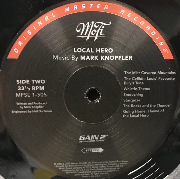 Mark Knopfler - Local Hero (MFSL VINYL) | Mint (M) Mint (M)-Music History