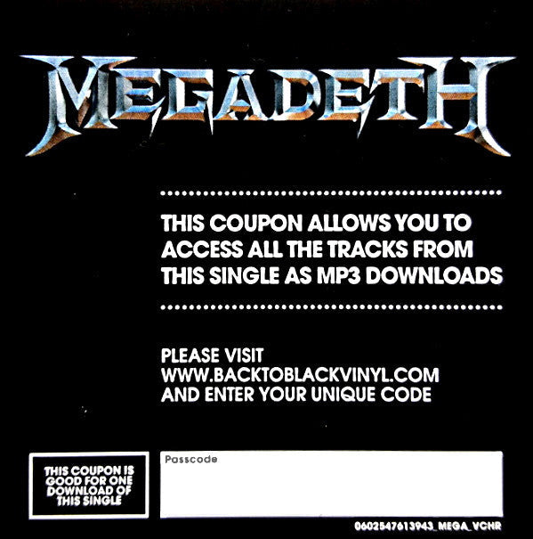 Megadeth - Dystopia (VINYL LP) | Very Good Plus (VG+) Near Mint (NM)-Music History