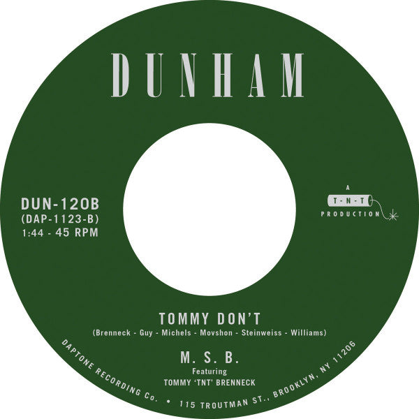 There's a New Day Coming / Tommy Don't | Mint (M) Mint (M)-Music History