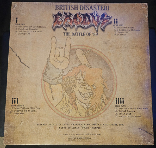 British Disaster! The Battle Of '89 (Live At The Astoria) (GOLD VINYL) | Mint (M) Mint (M)-Music History