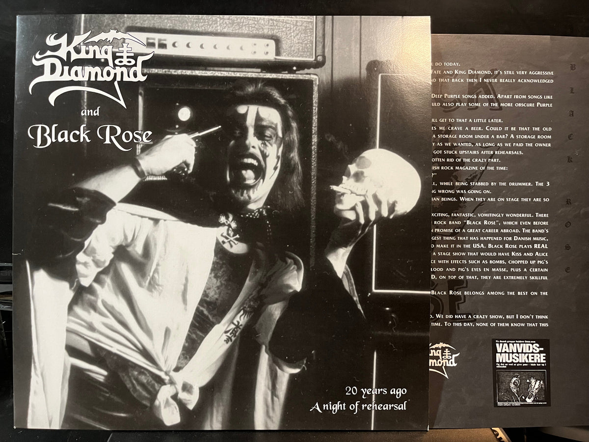 King Diamond & Black Rose - 20 Years Ago - A Night Of Rehearsal (BLACK VINYL LP NUMBERED ARCHAIC TEMPLE PRODUCTIONS TREASURE 003 2004) | USED Near Mint (NM or M-) Near Mint (NM)-Music History
