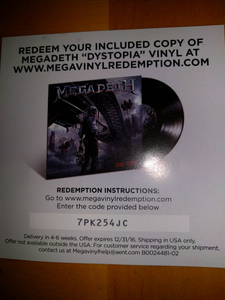 Dystopia (VINYL) |-Music History