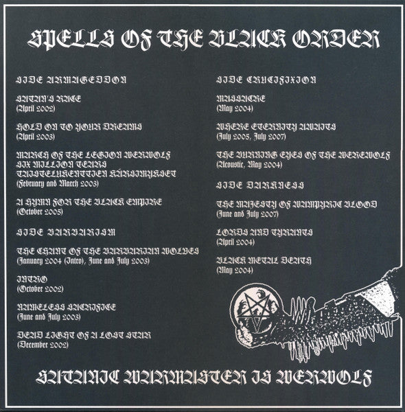 Satanic Warmaster - We Are The Worms That Crawl On The Broken Wings Of An Angel (A Compendium Of Past Crimes) (2xVINYL) | Near Mint (NM) Near Mint (NM)-Music History