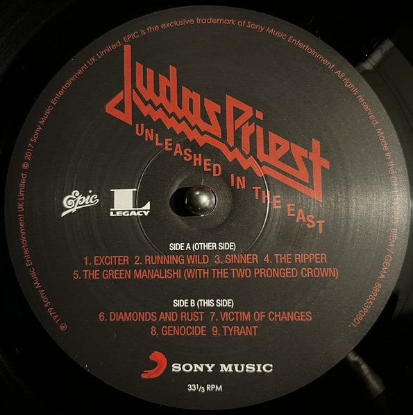 Judas Priest - Unleashed In The East (Live In Japan) (VINYL) | Near Mint (NM) Near Mint (NM)-Music History
