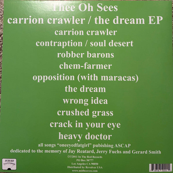 Thee Oh Sees - Carrion Crawler / The Dream EP (PURPLE SMOKE VINYL LP IN THE RED ITR-222 2026) | USED Near Mint (NM or M-) Near Mint (NM)-Music History