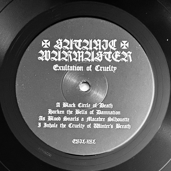 Satanic Warmaster - Exultation Of Cruelty (VINYL) | Near Mint (NM) Near Mint (NM)-Music History