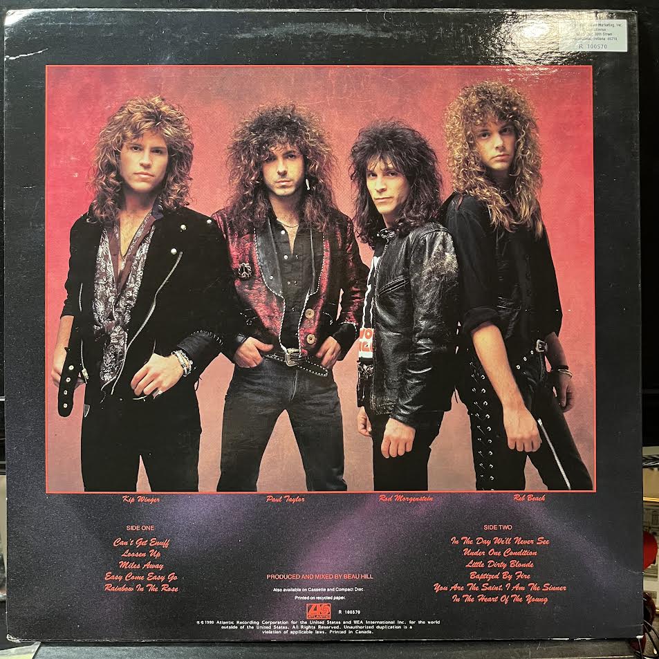 Winger - In The Heart Of The Young (VINYL) | Near Mint (NM or M-)-Music History
