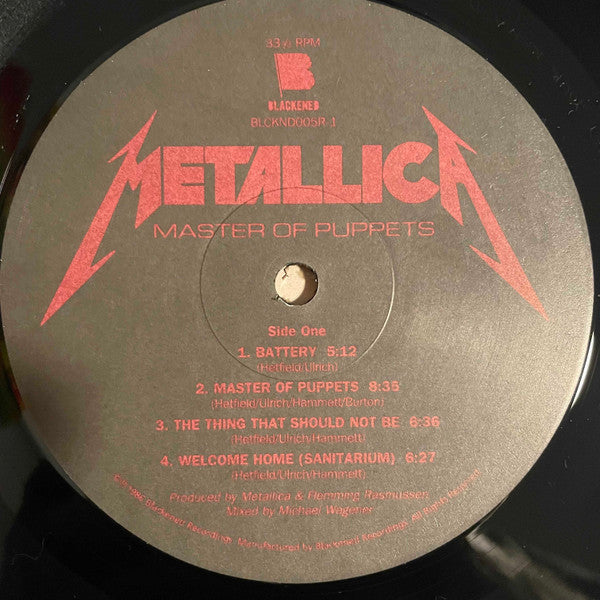 Metallica - Master Of Puppets (180 GRAM VINYL) | Mint (M) Mint (M)-Music History