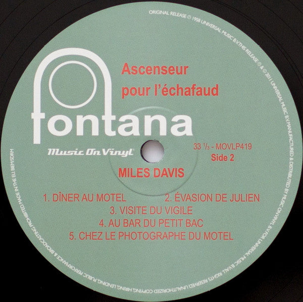 Miles Davis - Ascenseur Pour L'Échafaud (Lift To The Scaffold) | Mint (M) Mint (M)-Music History