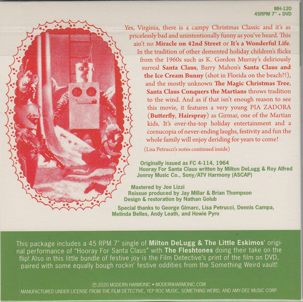 Milton DeLugg And The Little Eskimos / The Fleshto - Hooray For Santa Claus | Mint (M) Mint (M)-Music History